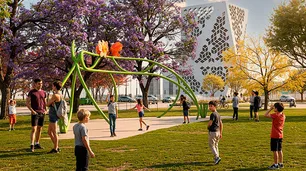 Córdoba renueva un parque urbano con "puente verde" y más de cien especies nativas