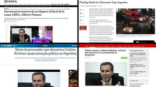 Cómo informaron PERFIL y diarios extranjeros la muerte de Alberto Nisman