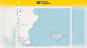 Correo Argentino debió "recalcular" por un mapa de Malvinas como Falklands: "Error involuntario"