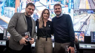 Malena Galmarini, Matías Lammens y Leandro Santoro recorrieron un centro de monitoreo en el barrio de Retiro