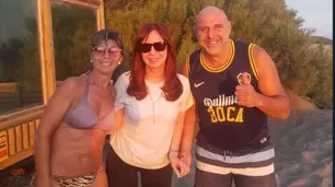 Se conocieron imágenes de Cristina Kirchner veraneando en Monte Hermoso