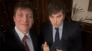 Javier Milei habló de la interna: "Santiago Caputo es como un hermano para mí"