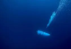 Los restos del submarino Titán fueron hallados a casi 500 metros del naufragio del "Titanic"
