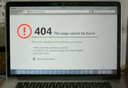 “Oops, página no encontrada”: cuando la web no funciona