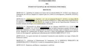 Otra denuncia apunta a más contratos millonarios en el INTI macrista