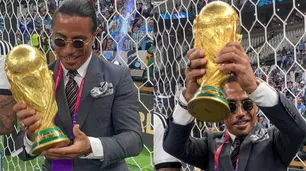 Quién es el misterioso influencer que besó la Copa del Mundo en el estadio Lusail