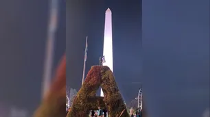 Murió un hincha de la Selección Argentina: se cayó de un cartel en la zona del Obelisco