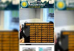 Hackearon la página del Ejército con consignas de ISIS