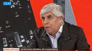 Hugo Moyano: "El kirchnerismo tuvo corrupción, como todos los gobiernos"