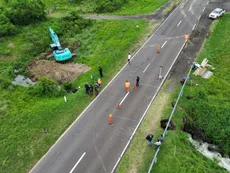 Corrientes terminó la reparación del socavón en Ruta 12 y analiza cobrarle a Nación los fondos de la obra