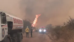 Incendios en Córdoba | El fuego está fuera de control en la zona de Punilla