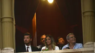 Tinelli, Pérez Esquivel y Moyano, entre los invitados de Alberto