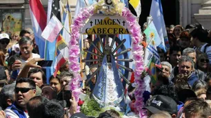 Peregrinación a Luján: una multitud de fieles en la misa de cierre
