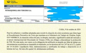 Río Tercero: comenzaron a notificar los despidos por el cierre de la planta de TDI en Petroquímica