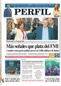 La tapa del diario Perfil de este sábado 31 de agosto