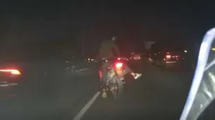 Aceleró y escapó a toda velocidad de motochorros que quisieron robarle en la Panamericana