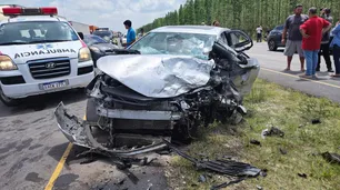 Accidente fatal rumbo a la final de la Copa Sudamericana: tres hinchas de Racing heridos y un fallecido