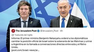 Milei celebró un informe que anticipa el sorpresivo respaldo israelí sobre Malvinas