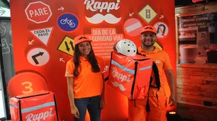 Día de la Seguridad Vial: Rappi regaló chalecos y cascos a los repartidores