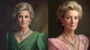 La inteligencia artificial mostró el look elegido por Lady Di para ir a la coronación del rey Carlos III