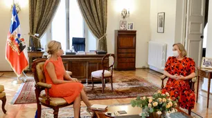 Fabiola Yañez busca mantener su agenda propia y se reunió con la primera dama de Chile