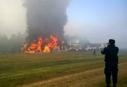 Impresionante choque múltiple en ruta 9