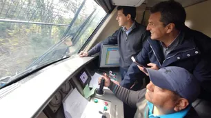 Campaña sobre rieles: Sergio Massa y Wado de Pedro reinauguraron el tren turístico Mercedes-Jofré