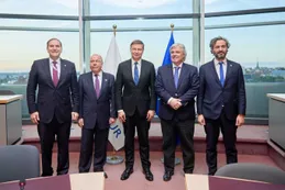 Cafiero y sus pares del Mercosur se reunieron con representantes de la UE para avanzar en el acuerdo