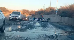 Escarcha, choque en cadena en el ingreso a Docta y un reclamo que nadie atiende