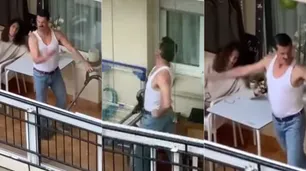 Imita a Freddie Mercury desde el balcón de su casa en España y el video es furor en redes sociales
