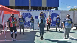 Malena Galmarini firmó un convenio con la CCC para realizar obras de agua y cloaca