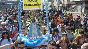 "Que el país encuentre la paz para unirse como pueblo", rogó Poli al cerrar la Peregrinación a Lujan