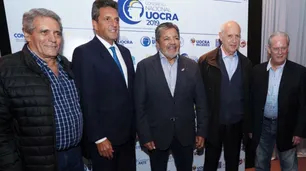 Sergio Massa y Roberto Lavagna compartieron mesa en la cena de la Uocra