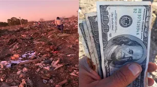 Un tesoro en un basural: empleados municipales encontraron miles de dólares en un mueble viejo