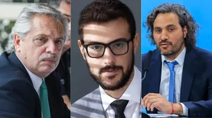 "Piñas" para Diego Leuco en la cuenta de twitter de Alberto Fernández