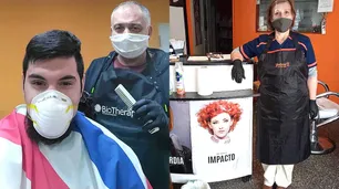 Tijeras esterilizadas: cómo es el regreso de los peluqueros en cuarentena