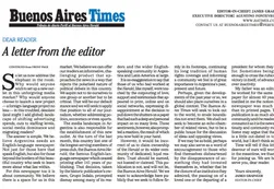 EE.UU. y Reino Unido celebran el lanzamiento del Buenos Aires Times
