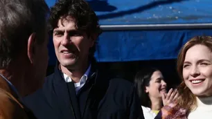 Carla Peterson se sumó a la campaña de Martín Lousteau en Liniers: "Vayan a votar con amor"