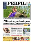 La tapa del Diario PERFIL de este domingo