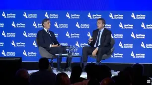 Sergio Massa se probó el traje de candidato en la reunión de la Cámara de Comercio de EEUU