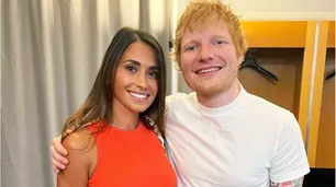 Ed Sheeran cumplió la promesa que le hizo a Antonela Roccuzzo