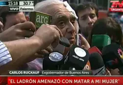 Ruckauf tras el asalto: "Gracias a Dios no me mataron"