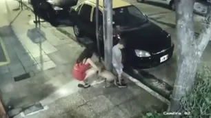 Indignante video: ató a su perro a un poste y lo abandonó en Navidad