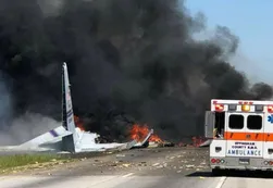 El tétrico video del vuelo a la muerte de un Hércules C-130 en Georgia
