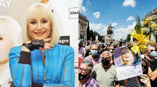 Una multitud siguió en Roma el adiós a Raffaella Carrà