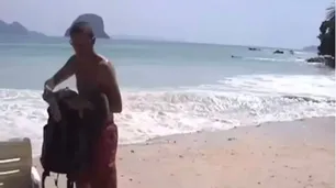 Un hombre descubrió que filmó las primeras olas del devastador tsunami en Tailandia en 2004