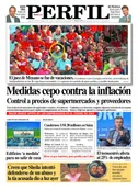 La tapa de Diario PERFIL de este sábado
