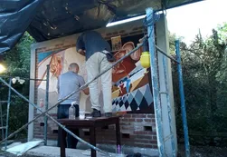 Frescos en homenaje a Spilimbergo