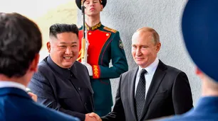 El líder de Corea del Norte, Kim Jong-un, le dio su apoyo a Putin en la guerra contra Ucrania