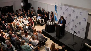 Milei denunció una "malvada comunión" del antisemitismo con "la extrema izquierda global"